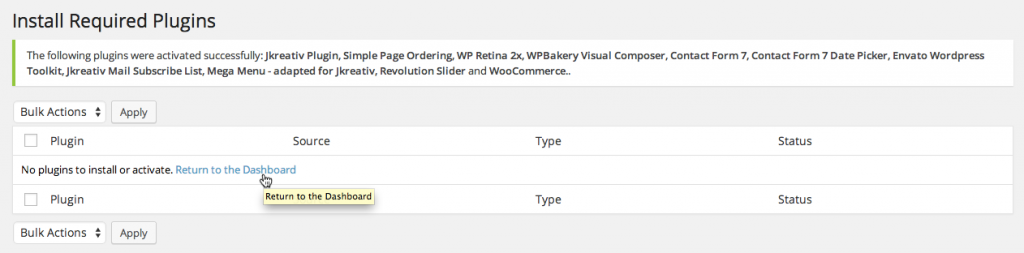 Required Plugins – Jegtheme Support & Documentation