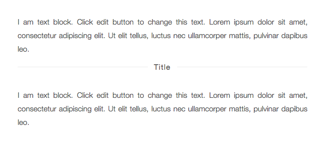 Separator with Text Preview