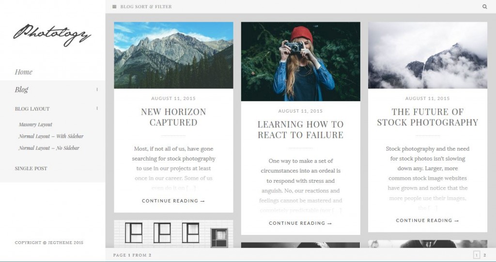 Blog Layout – Jegtheme Support & Documentation
