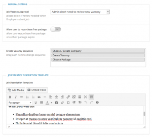 Job Settings – Jegtheme Support & Documentation