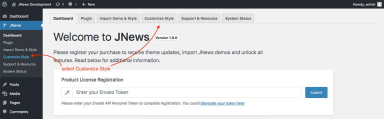 Customizer Overview – Jegtheme Support & Documentation